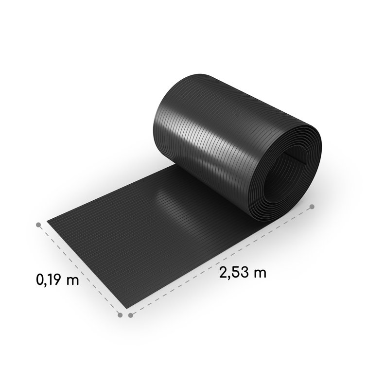 Blumfeldt PVC Hard Plastic 8.3' x 0.62' (2.53m x 0.19m) Privacy Fence